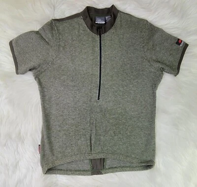 No Fear Motorcross Face Your Fears Cycling Short Sleeve Green Half Zip (M)  - Image 1 of 4