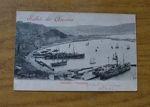 Postcard Greetings From Ancona Sent 1903 Subalpina HH - Picture 1 of 1