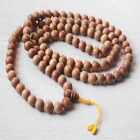 Bracelet 8 mm brun naturel bois de santal rond 108 perles de prière perles minimalistes