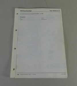 Diagrama Eléctrico Mercedes-Benz W124 Sistema De Inyección A Partir De 1985 - Imagen 1 de 2