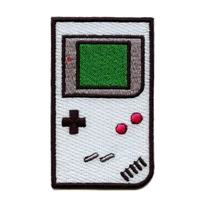 Einfache Retro tragbare Spielkonsole bestickt Bügelbild Patch - Bild 1 von 2