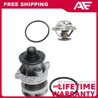 Water Pump + Thermostat Kit For 1992-1999 BMW 320i 325i 328i 323i - Image 1 of 3