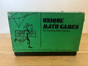 Vintage 1971 Unique Math Games 150 Exciting Math Games by Educational Insights - Picture 1 of 4