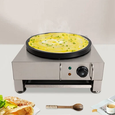 2.8KW Commercial Electric Crepe Maker Non Stick Large Pancake Griddle Machine UK - Image 1 of 4