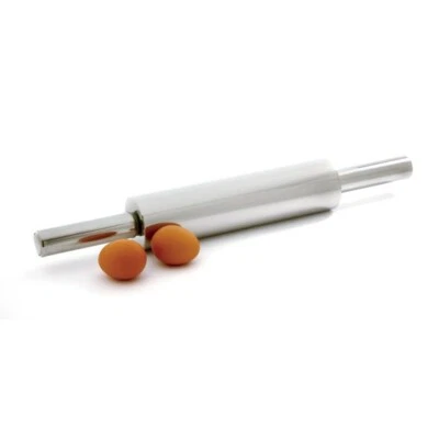 Norpro #3076 10" Professional Weight Stainless Steel Rolling Pin - Image 1 of 3