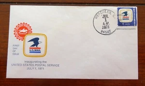 U557 8c EAGLE FIRST DAY OF ISSUE, 1971 (SEE ITEM DESCRIPTION) - Picture 1 of 4