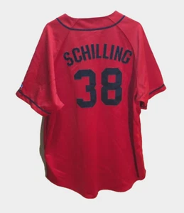 Curt Schilling 38 Boston Red Sox Fenway MLB Vintage 90s Baseball Sewn Jersey 2XL - Picture 1 of 2
