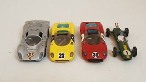 Lot 4 toy cars Ferrari 206 Dinosport 330P4 Lotus Climax Formula Corgi Mercury