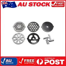 6PC Meat Grinder Mixer Plate Discs Stainless Steel Kit Food Grinders Accessories