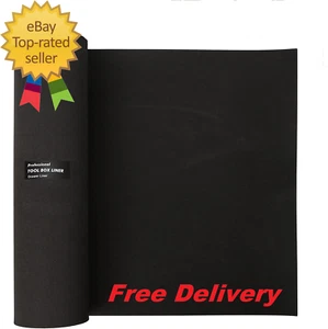 Toolbox Liner Non Slip Tool Box Drawer Mat Washable Rubber 16" x 3 Feet Black UK - Picture 1 of 7