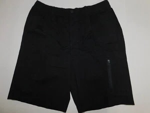 Herren Shorts Medium schwarz am Knie Ripstop kurz Stretch Sicherheitstasche - Bild 1 von 5
