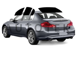 Película precortada para todos los lados + ventana trasera cualquier tono de tinte para sedán Infiniti Q40 2015 - Imagen 1 de 11