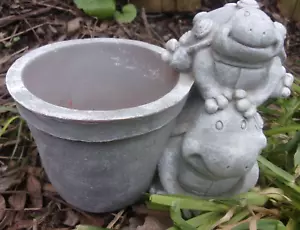 Latex turtle planter mold with plastic backup for easy casting mould 4.5"H x 5"W - Picture 1 of 7