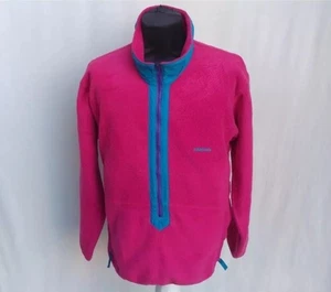 Vintage Patagonia Kangaroo Zip Fleece Pullover Jacket Sweater Sz Mens L Made USA - Picture 1 of 7