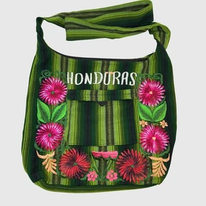 Borsa a tracolla Honduras ricamata a mano con disegno floreale - Foto 1 di 9