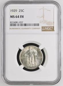 1929 Standing Liberty Quarter NGC MS-64 FH - Picture 1 of 2