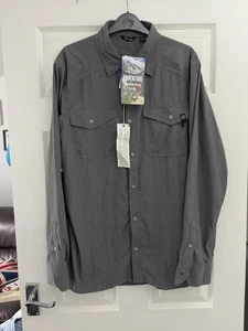 Camisa gris manga larga Berghaus Explorer Eco para hombre talla XL - Imagen 1 de 14