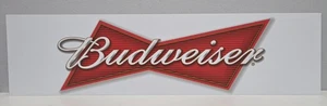 Budweiser Bier Boden Ständer Preissteller Werbeschild 20"x5,25" - Bild 1 von 3