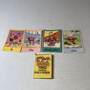 Set of 4 Vintage 1989 TANG LIPS TRIO General Foods Applause Hardees Cards Ad FTZ - Picture 1 of 3