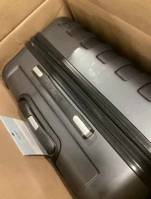 New In Box DELSEY Paris Titanium Expandable Hardside Carry On Spinner Graphite - Image 1 of 4