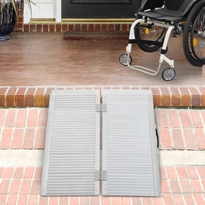 Folding Ramp Wheelchair Scooter Portable Mobility Suitcase Equipment Access Aid - Picture 1 of 11