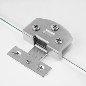 2pcs Glass Wine Cabinet Clamp Display Cabinet Hinge Gate Hinge Zinc Alloy Hinge - Bild 1 von 12