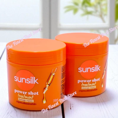 SUNSILK Power Shot Treatment Damage Repair Hair Treatment Mask , 250ml pack of 2 - Image 1 of 2