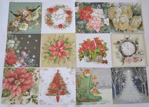 Hunkydory 12 Square Book Toppers Christmas Themed Papercraft Card Making Lot 5 - Picture 1 of 1