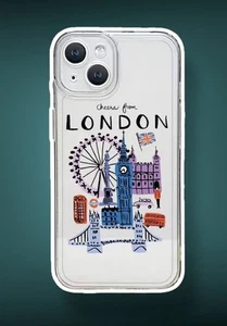 Custodia silicone iPhone 16 16E 14 15 11 12 Plus Pro viaggio Londra Flag Tower - Foto 1 di 1