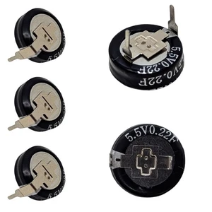 5x Supercap 0,22F 5,5V H-Type, EDLC for direct use, high capacity, 5.5V monobloc - Picture 1 of 6
