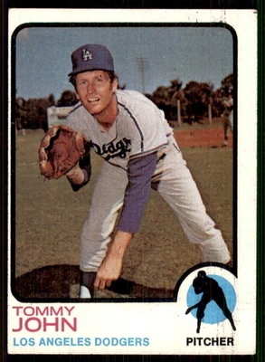 1973 Topps CREASES #258 Tommy John Los Angeles Dodgers - Image 1 of 2