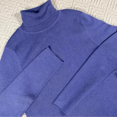 Chico’s Classic Cuello Alto Azul Marino Talla Mediana Foto 1 de 4