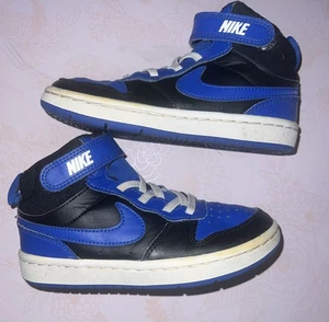 Nike Court Borough Mid 2 Little Kids Shoes Size 11C Blue Basketball Jordan - Picture 1 of 6