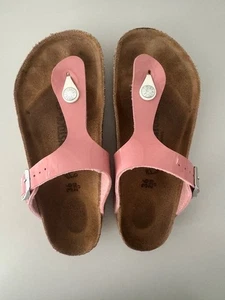 Birkenstock Gizeh Birko Flor Rosa Charol Talla 36/US 5.5 - Imagen 1 de 5