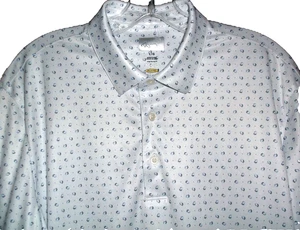 NWOT💥💎 GREG NORMAN 💎💥 ML75 PlayDry Short Sleeve Print Polo Shirt L - Picture 1 of 3