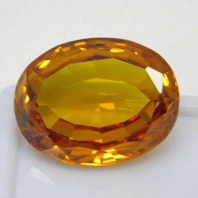 Gorgeous 17.90 Ct Natural Orange Spessartite Garnet Oval Certified Loose Gems - Image 1 of 4