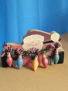 Santa Handmade And Hand Carved 1997 Vintage Folk Art(3213Tote20) - Picture 1 of 8