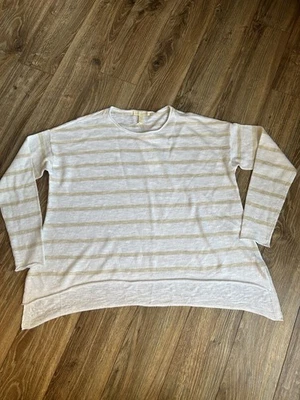 NWT Eileen Fisher Boxy Knit Top Organic Linen Blend  Women Size PP 2P-4P - Image 1 of 4