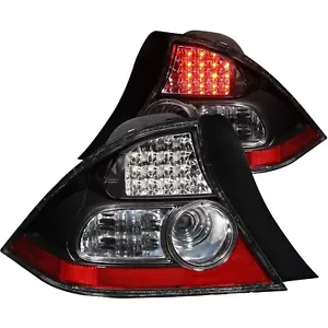 FITS HONDA CIVIC 04-05 2DR COUPE Only LED TAIL LIGHTS BLACK 321035 - Foto 1 di 3