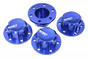 Billet Machined Alloy Wheel Hub Caps for Axial SCX6 Crawler - Picture 1 of 1