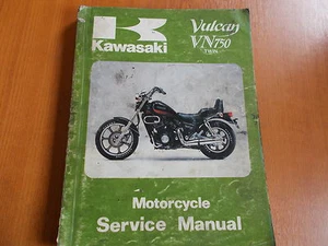 Genuine Kawasaki VN750 Twin Vulcan Motorcycle Workshop Manual 85-86 - Picture 1 of 2