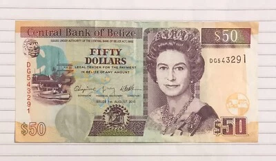 Belize 50 Dollars 2010 P-70d VF/XF - Image 1 of 2