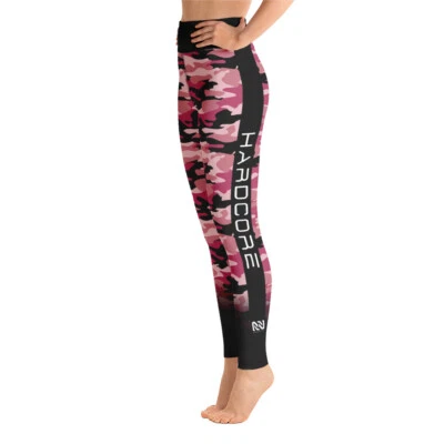 NOREAST'R | Pink Camo - Raised Waistband Leggings - Image 1 of 3
