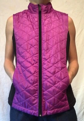 Exertek Fuscia Pink Quilted Vest Women’s Sz S - Image 1 of 4
