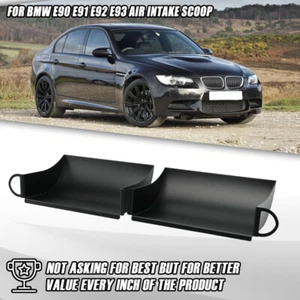 Stainless Steel AIR INTAKE SCOOP FOR BMW E90 E91 E92 E93 325i 325x 335i 335xi - Picture 1 of 10