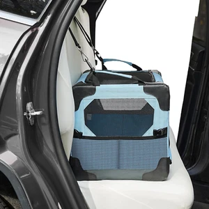 Collapsible Dog Crate, 20 Inch Portable Pet Crate for Car, Travel Foldable Crate - Picture 1 of 6