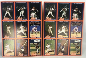 (2) x 1988 New York Mets Farmland Milch Baseball Sammelkarte ungeschnitten 9 Kartenblätter - Bild 1 von 6