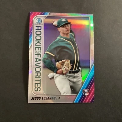 2020 Bowman Chrome Rookie Of The Year Favorites Jesus Luzardo #ROYF-JL Ex+ - Image 1 of 2