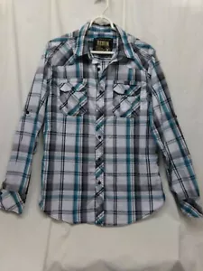 Pre-Owned Shirt Mens Medium, Button Closure, Green, Rerun Western Wear - Picture 1 of 4
