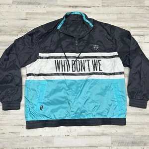 WHY DON’T WE Tour Windbreaker Jacket Size Large LOGO Spell Out Raincoat  Medium - Picture 1 of 10